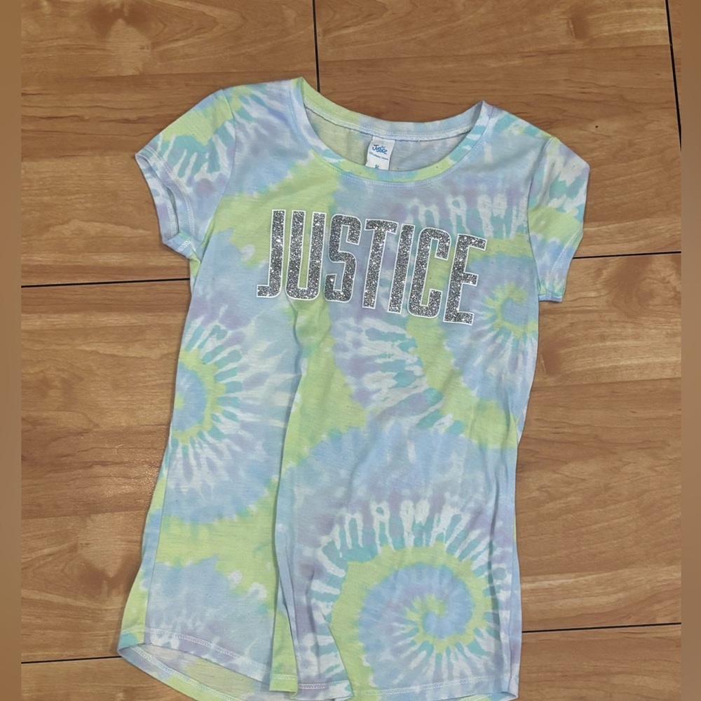 Justice Pastel Tie-Dye Tee